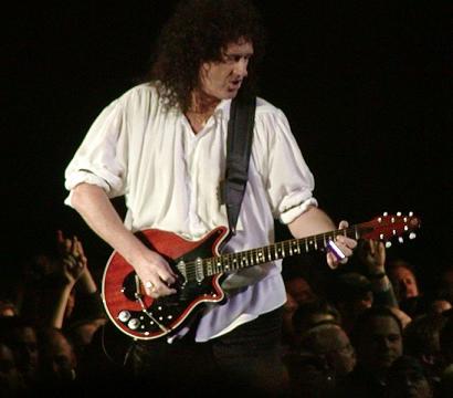 Brian May on guitar