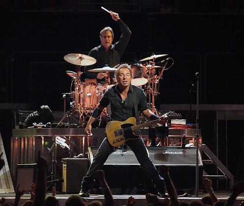 Bruce Springsteen on guitar