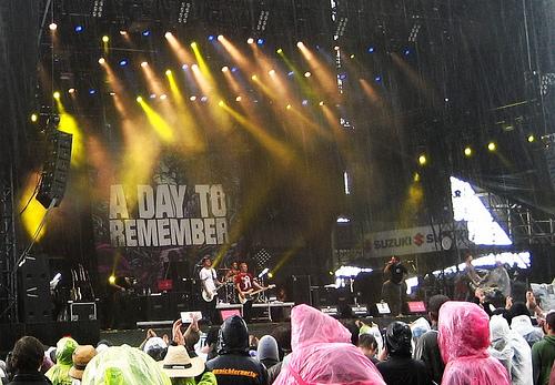A Day To Remember band live on stage