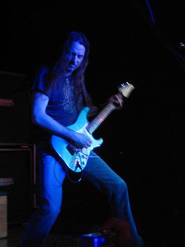 Reb on guitar