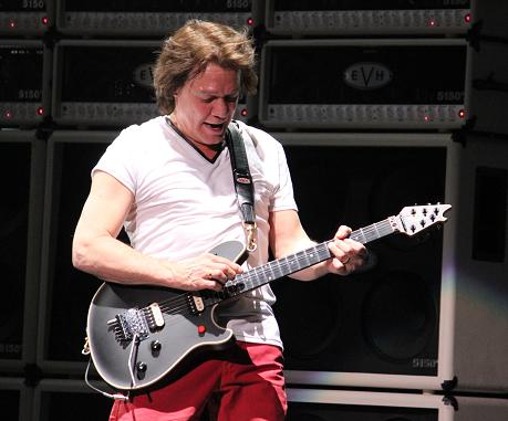 Eddie Van Halen playing guitar