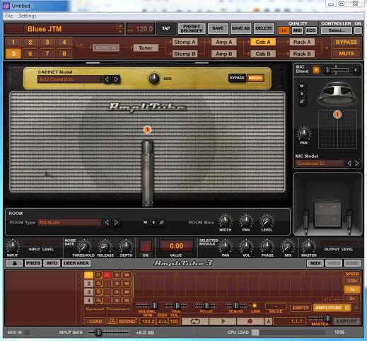 Speaker Cabinet and Mics Screenshot