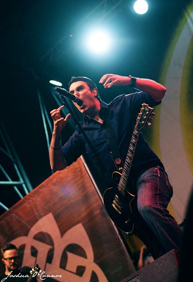 Ben Burnley playing ESP guitar