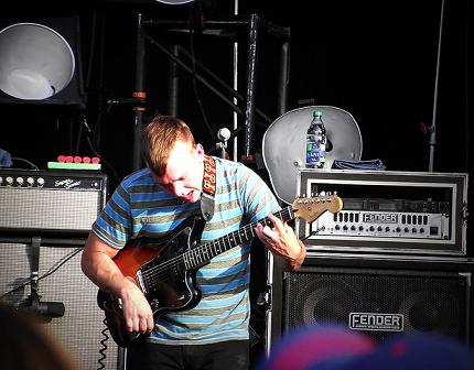 Brad Shultz playing the guitar