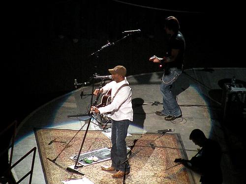 Darius playing guitar