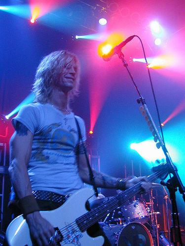 Duff on bass