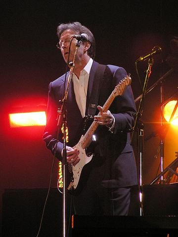 Eric Clapton on strat guitar