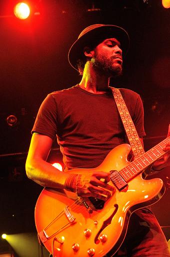 Gary Clark Jr. playing electric guitar