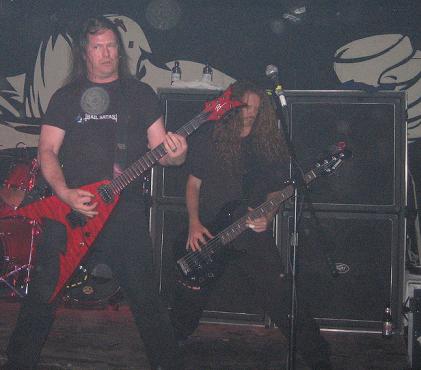 Gary on guitar with Exodus