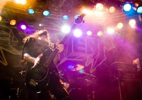 Greg on bass with Testament