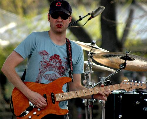 Jake playing guitar