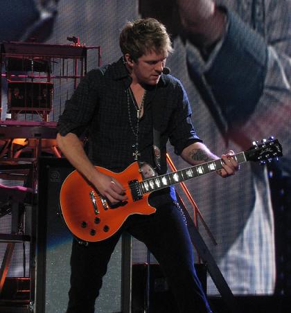 Joe playing guitar