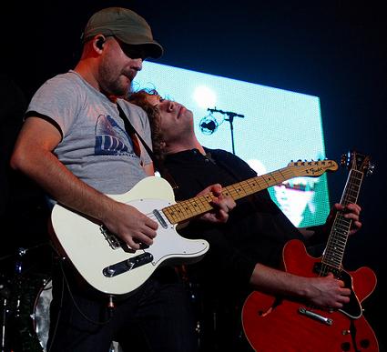 Matt on guitar with Relient K