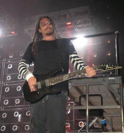 Munky on guitar