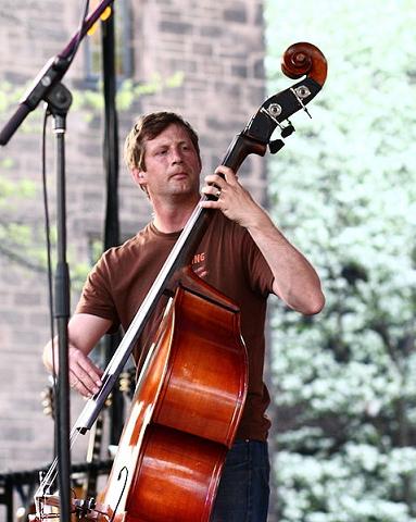 Nate playing upright bass