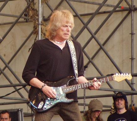 Scott on guitar with Thin Lizzy