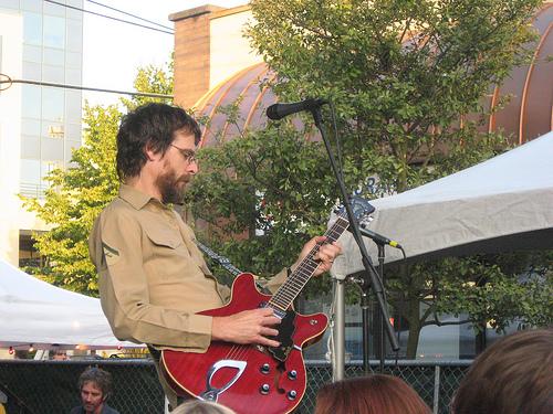 Steve playing guitar