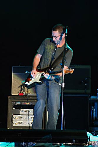 Stone live on Fender guitar