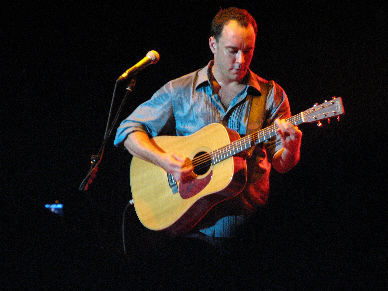 Dave Matthews and his guitar