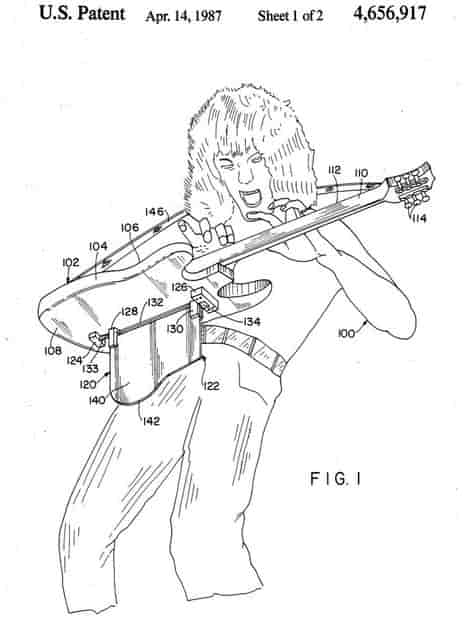 Van Halen guitar patent